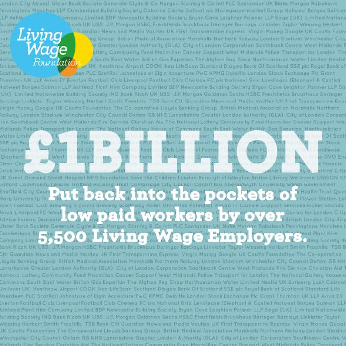 Celebrating the Living Wage Campaign - billion