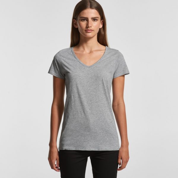 AS Colour 4010 Bevel V Neck tee with UK printing by Fifth Column London.