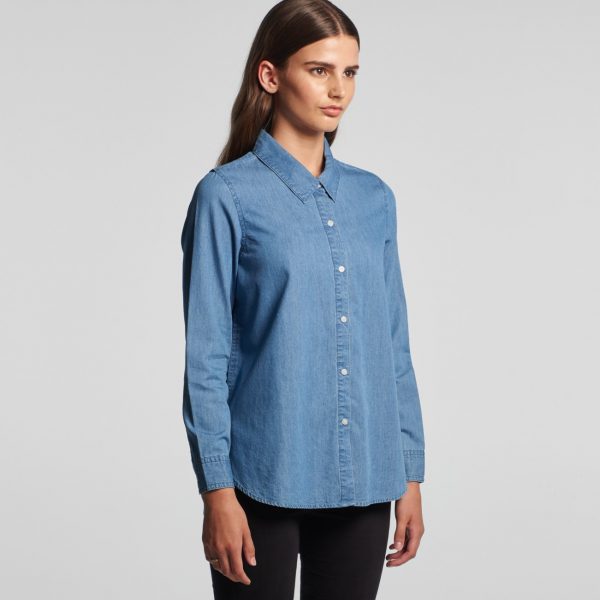AS Colour womens blue denim shirts 4042.