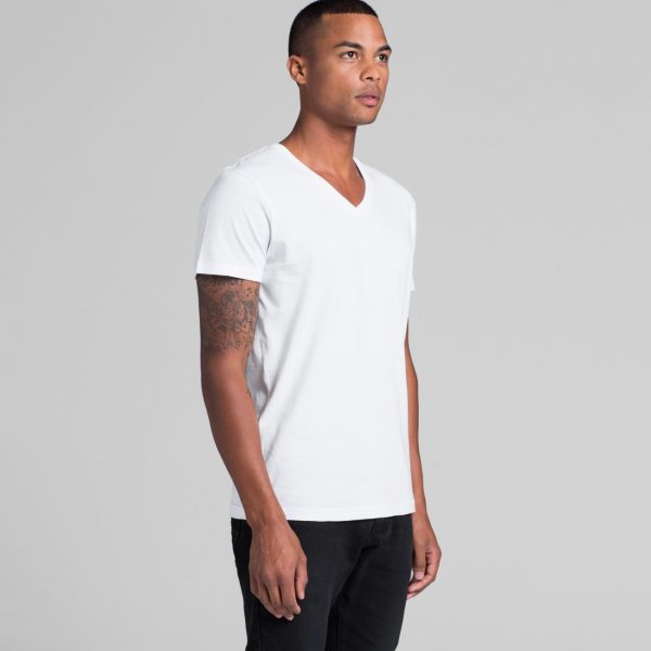 AS Colour mens tarmac V neck t-shirt 5003, available for printing at Fifth Column.