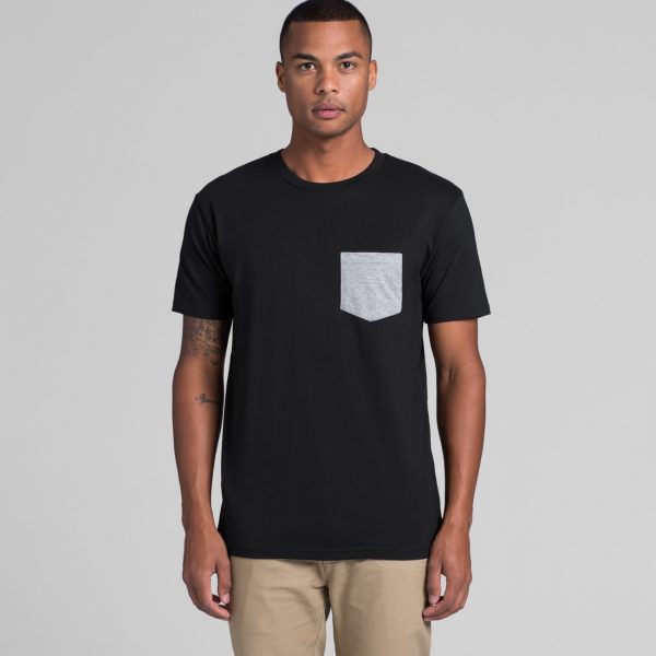 Mens AS Colour 5010 staple pocket tee at Fifth Column printing.