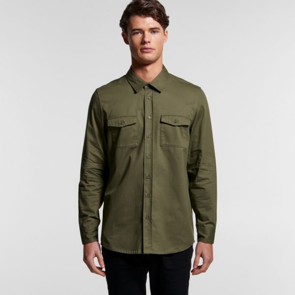 AS Colour 5412 Military shirt with UK printing at Fifth Column.