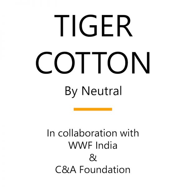 Neutral Certified Responsibility Tiger cotton t-shirts.