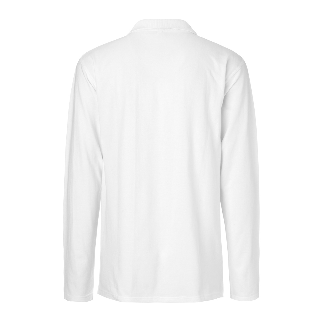 mens long sleeve white polo