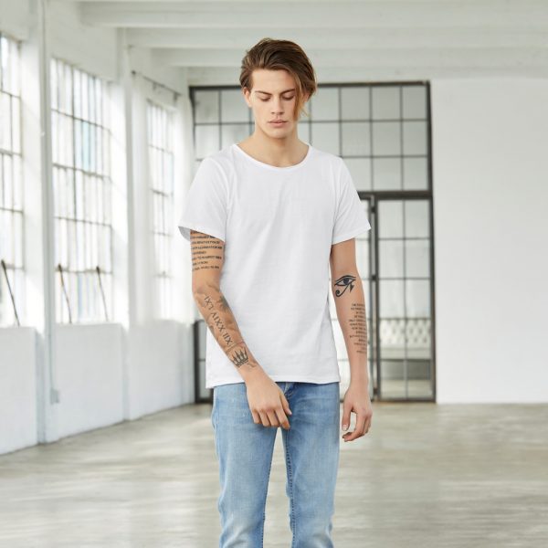 bella canvas 3014 mens jersey raw neck tee