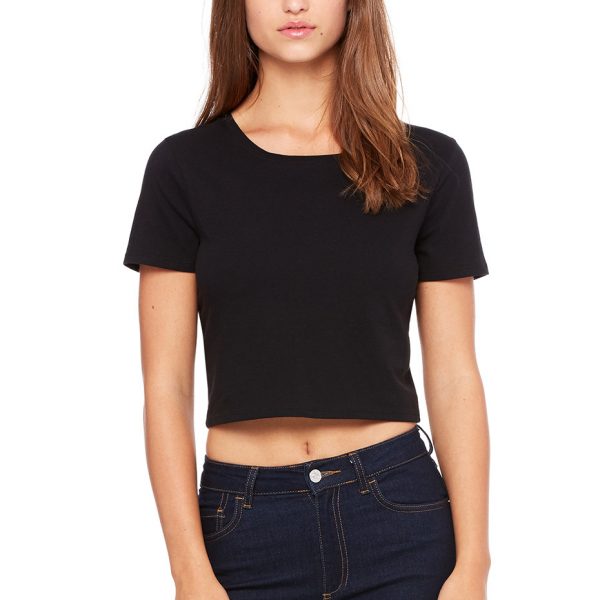 Bella + Canvas womens polycotton cropped tee 6681.
