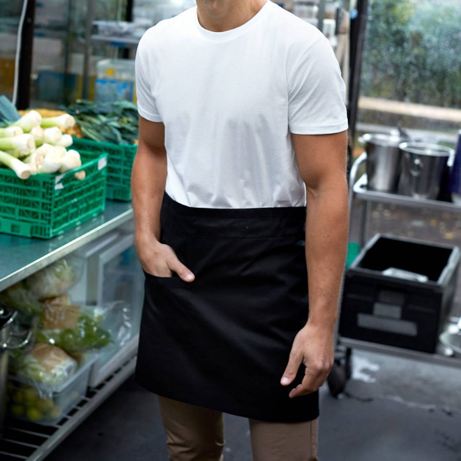 Eco-Friendly Aprons for Printing and Embroidery - Neutral café apron