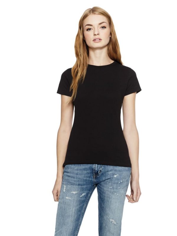 Women's slim fit jersey Continental Clothing N12 t-shirt with print and embroidery by Fifth Column.