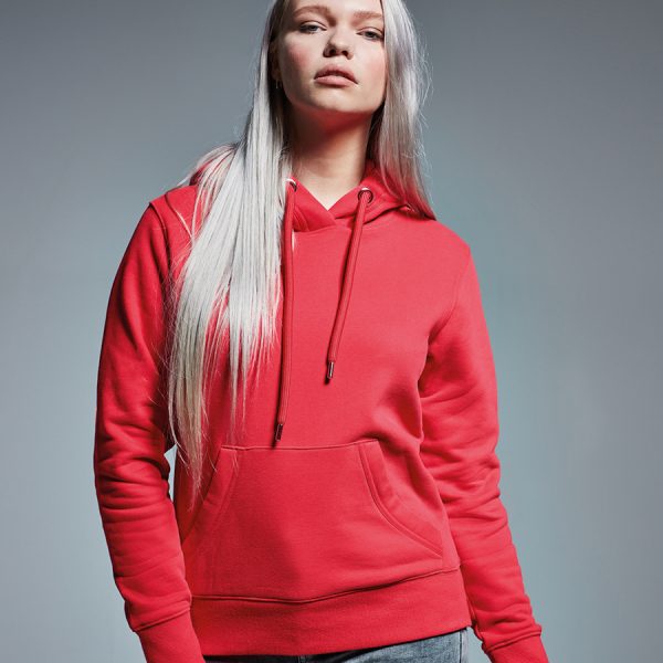 Anthem women's organic cotton and recycled polyester hoodie (AM003).