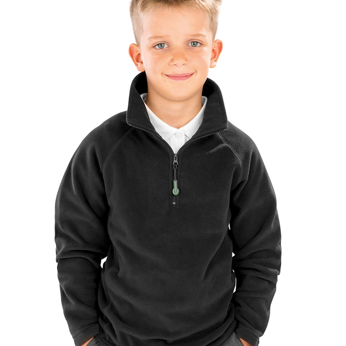 R905J junior microfleece, part of the range of Result Genuine Recycled blank clothing.