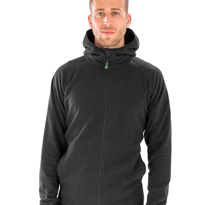 R906X hooded microfleece, part of the range of Result Genuine Recycled blank clothing.