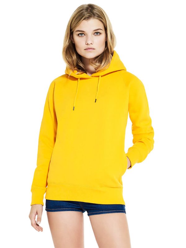 Pullover hoody featuring concealed pockets XN55P with printing and embroidery by Fifth Column UK.