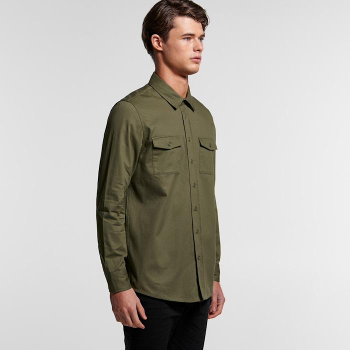 The AS Colour Military shirt, an example in 8 great products for winter print and embroidery.