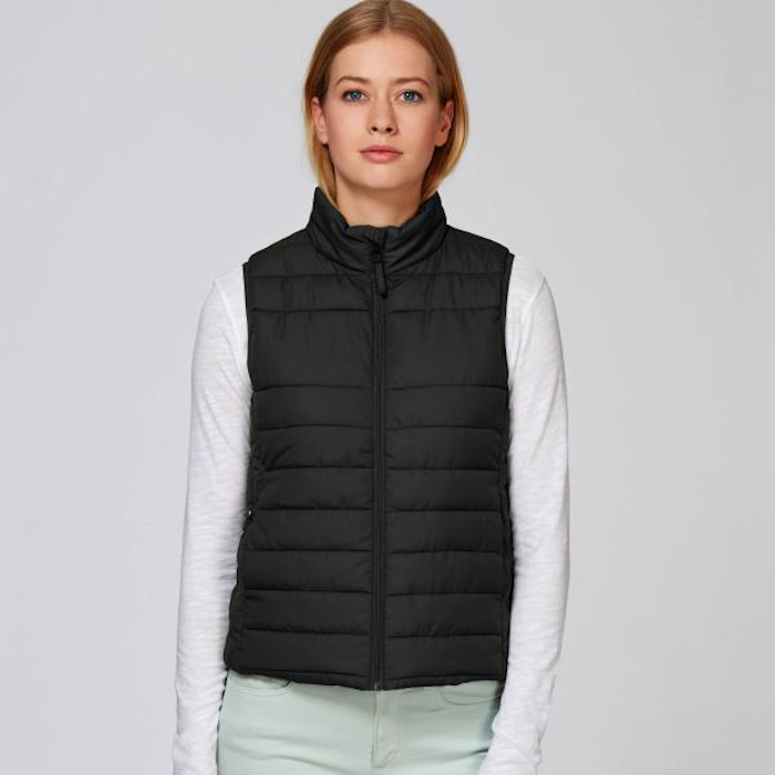The Stella Walks bodywarmer, an example in 8 great products for winter print and embroidery.