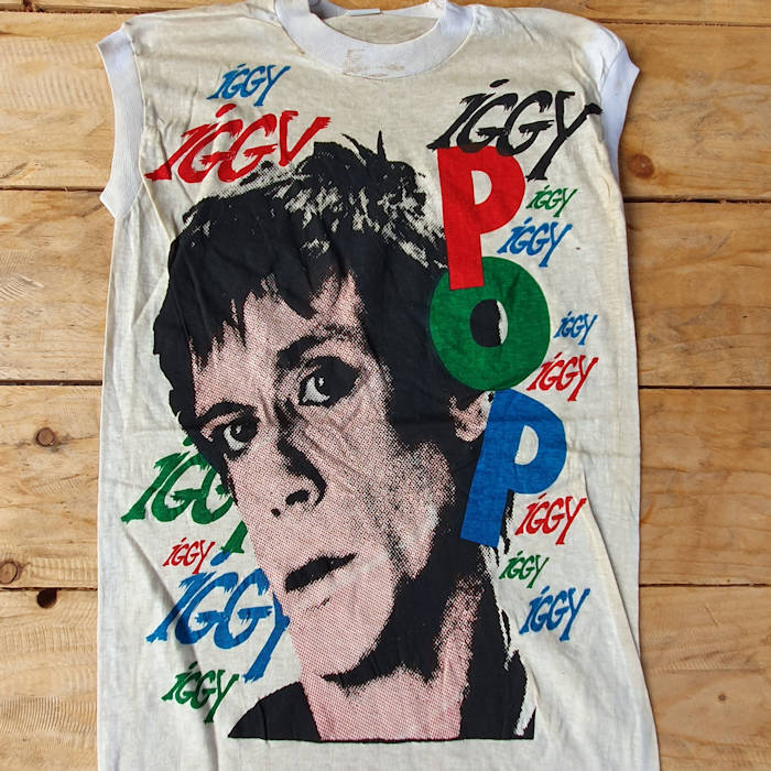 The Iggy Pop tee - more vintage punk t-shirts from the Fifth Column vault.