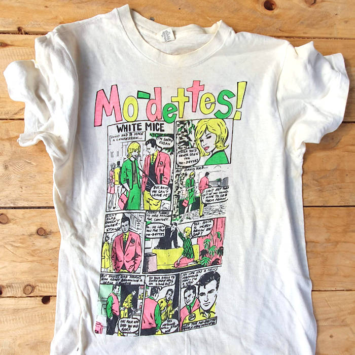 The Mo-dettes tee - more vintage punk t-shirts from the Fifth Column vault.