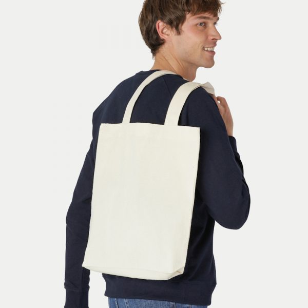 Neutral Tiger Cotton Shopping Bag.