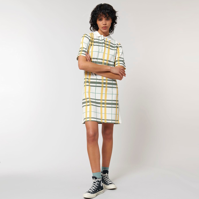 Best Organic Polo Shirts for Personalisation - Stella Paiger AOP.