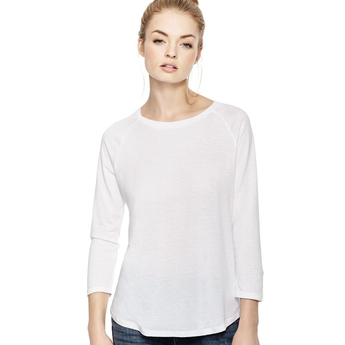Earth Positive Women’s Tencel Blend - long sleeve organic t shirts that can be customised.