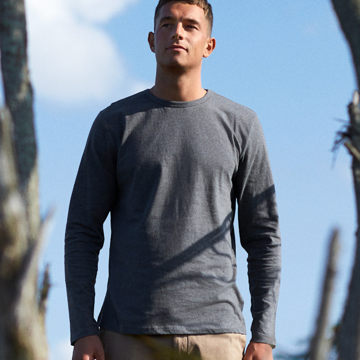 Neutral Men’s Long Sleeve - long sleeve organic t shirts that can be customised.