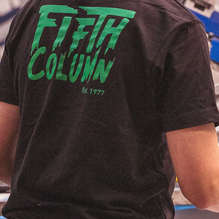 Eco-ethical t-shirt printing at Fifth Column.