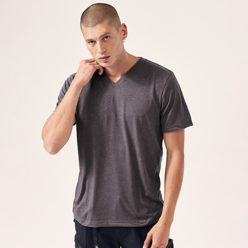 Bella + Canvas Heather CVC V-Neck T-Shirt | Fifth Column