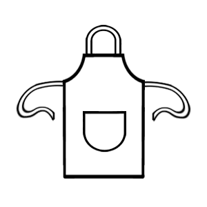 Fifth Column aprons icon for printing and embroidery.