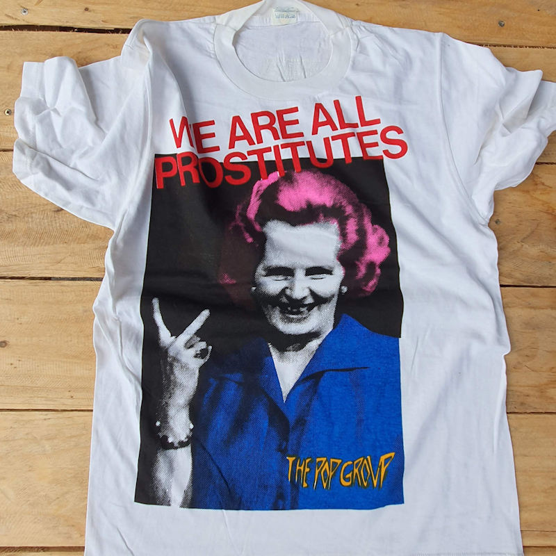 Margaret Thatcher tee, punk t-shirt printing favourites from the Fifth Column vault.