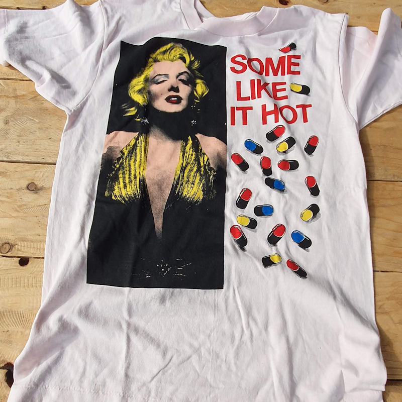 Marilyn Monroe tee, punk t-shirt printing favourites from the Fifth Column vault.