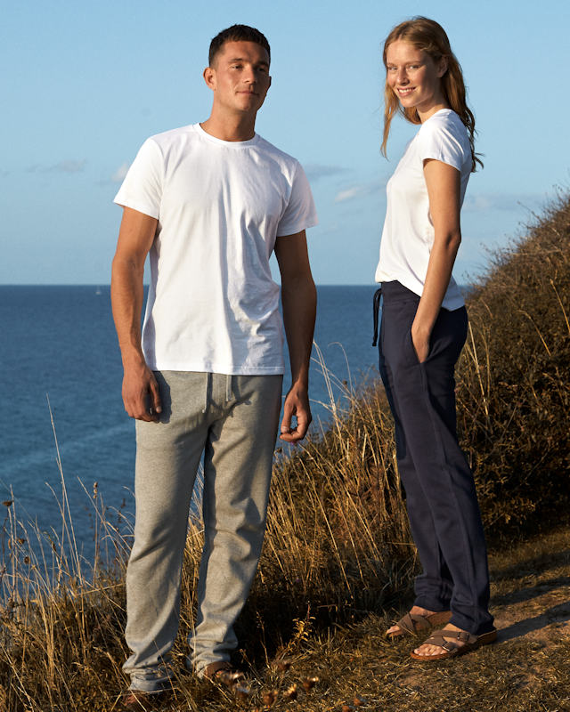 Neutral Straight Leg Sweatpants - best organic joggers for printing and embroidery.