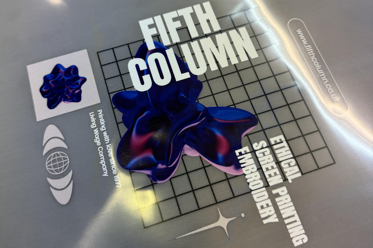 High Quality Direct to Film Printing (DFT Printing Services) from Fifth Column, London Printers.
